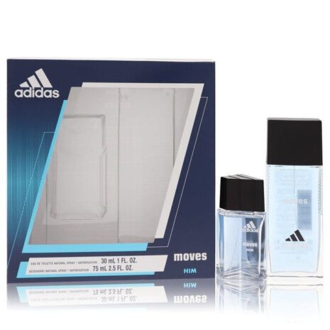 Adidas Moves Gift Set Perfume - 1 oz Eau De Toilette Spray + 2.5 oz Deodorant Spray