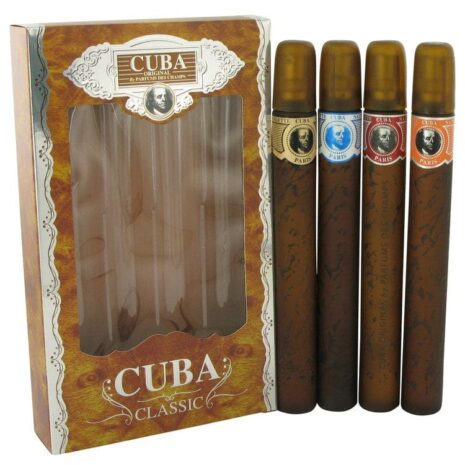 Gift Set -- Cuba Variety Set includes All Four 1.15 oz Sprays, Cuba Red, Cuba Blue, Cuba Gold and Cuba Orange
