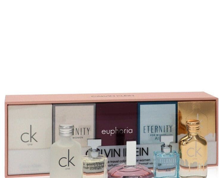 CK One Gift Set -- .33 oz Mini EDT CK One + .16 oz Mini EDP in Eternity for Women + .13 oz Mini EDP in Euphoria + .16 oz Mini EDP in Eternity Air + .33 oz Mini EDT in CK One Gold