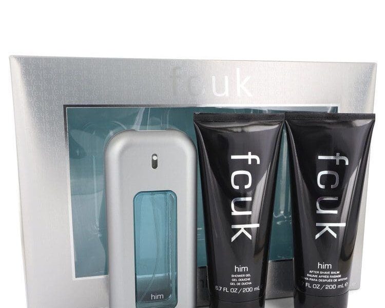 fcuk Gift Set - 3.4 oz Eau De Toilette Spray + 6.7 oz After Shave Balm + 6.7 oz Shower Gel